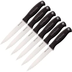 Cold Steel 59KSS6Z Six Steak Knife Set With Stainless Construction Blade