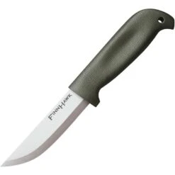 Cold Steel 20NPK Finn Hawk Drop Point Blade Knife With OD Green TPR Handle