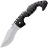 Cold Steel 21ST Spartan Lockback Stonewash Finish Blade Knife With Black Sculpted Griv-Ex Handle