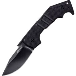 Cold Steel 58M AK-47 Lockback Black DLC Coated Drop Point Blade Knife With Black Textured G-10 Handle