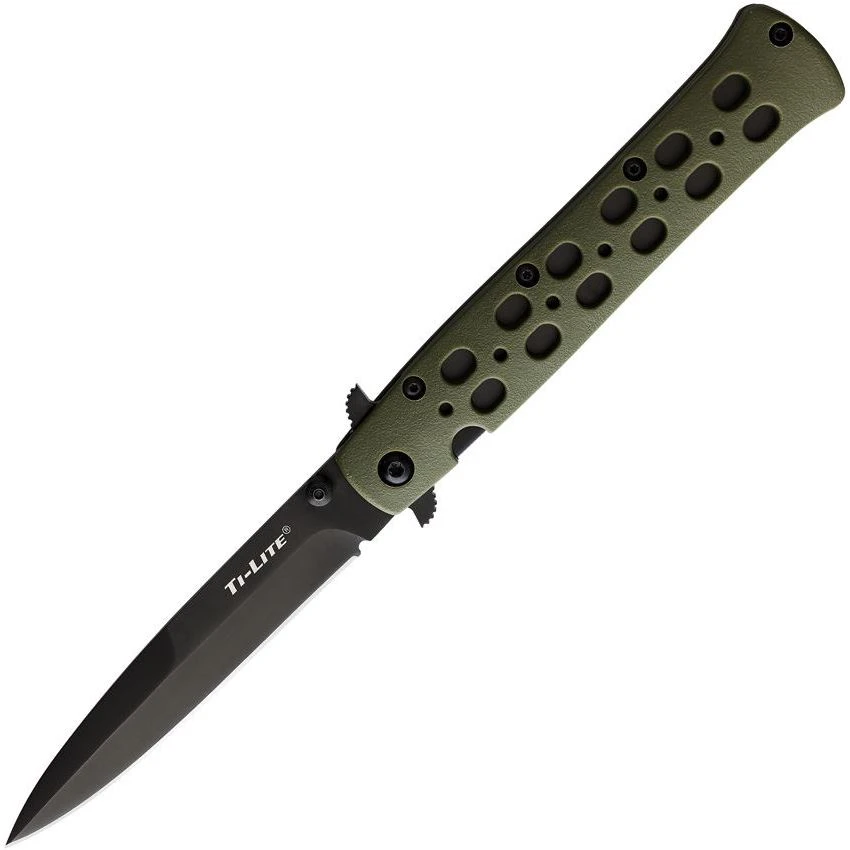 Cold Steel Knives 26SPODBK Ti-Lite Linerlock OD 3 Cold Steel Knives 26SPODBK Ti-Lite Linerlock OD