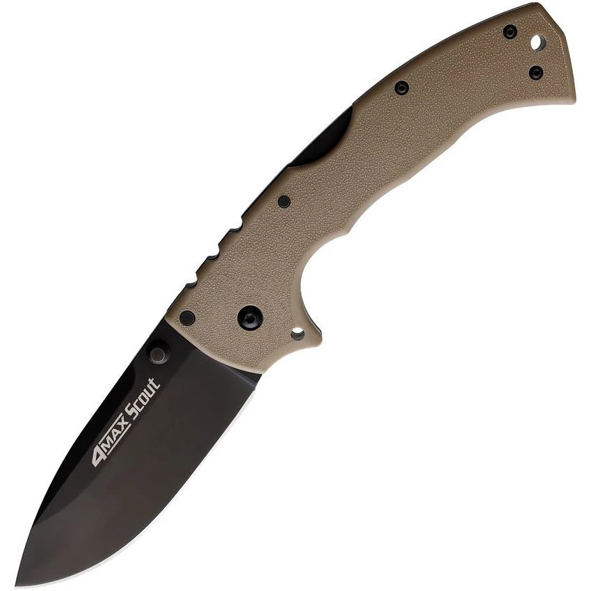 Cold Steel 62RQDTBK 4-Max Scout Lockback DT 3 Cold Steel 62RQDTBK 4-Max Scout Lockback DT
